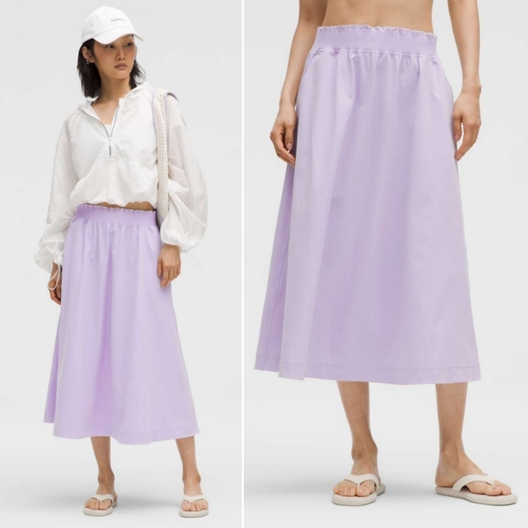 lululemon athletica Dresses & Skirts - lululemon athletica Lavender Midi Skirt